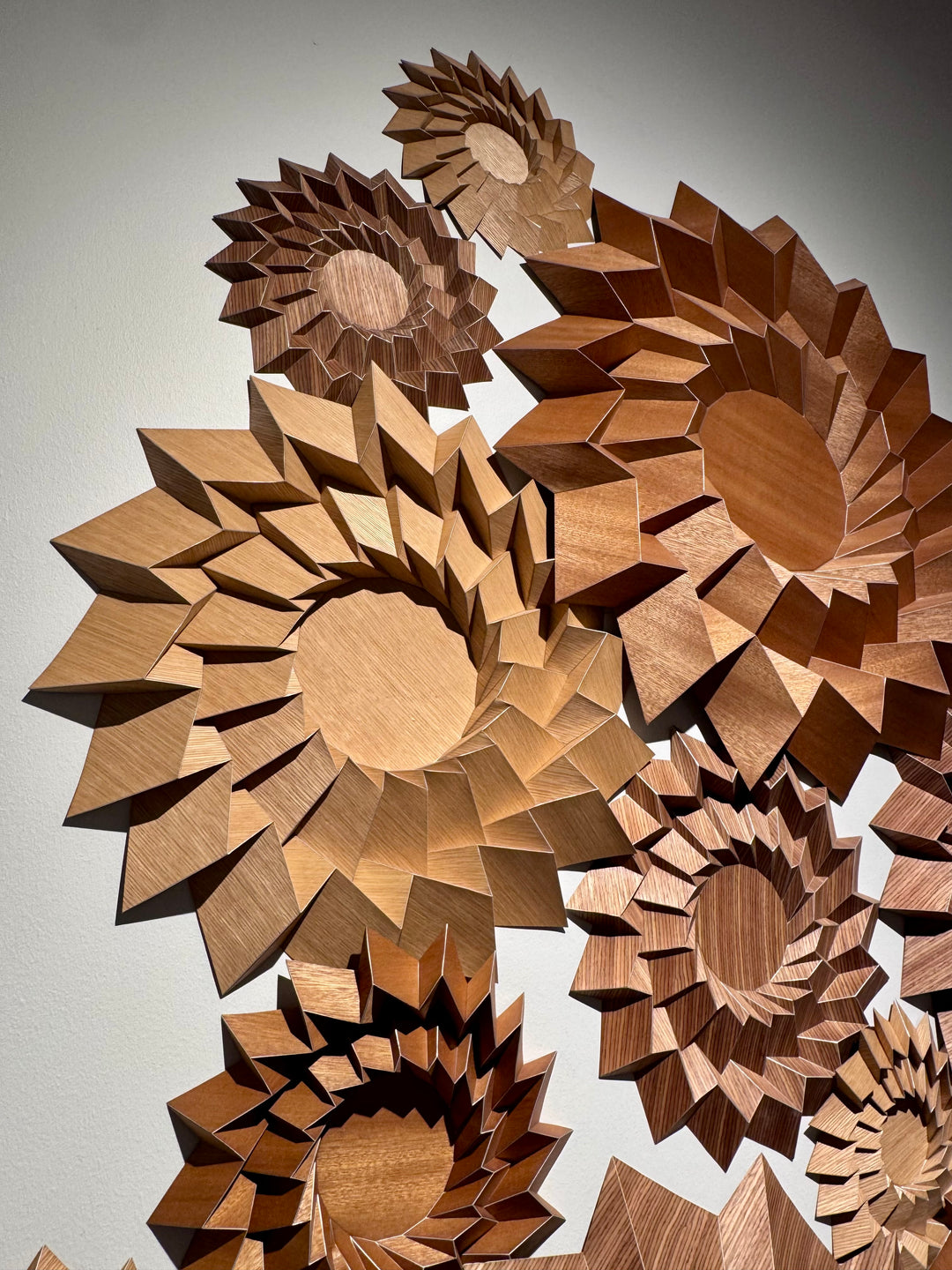 Origami Veneer Wall Arrangement