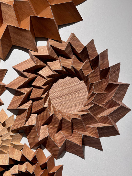 Origami Veneer Wall Arrangement