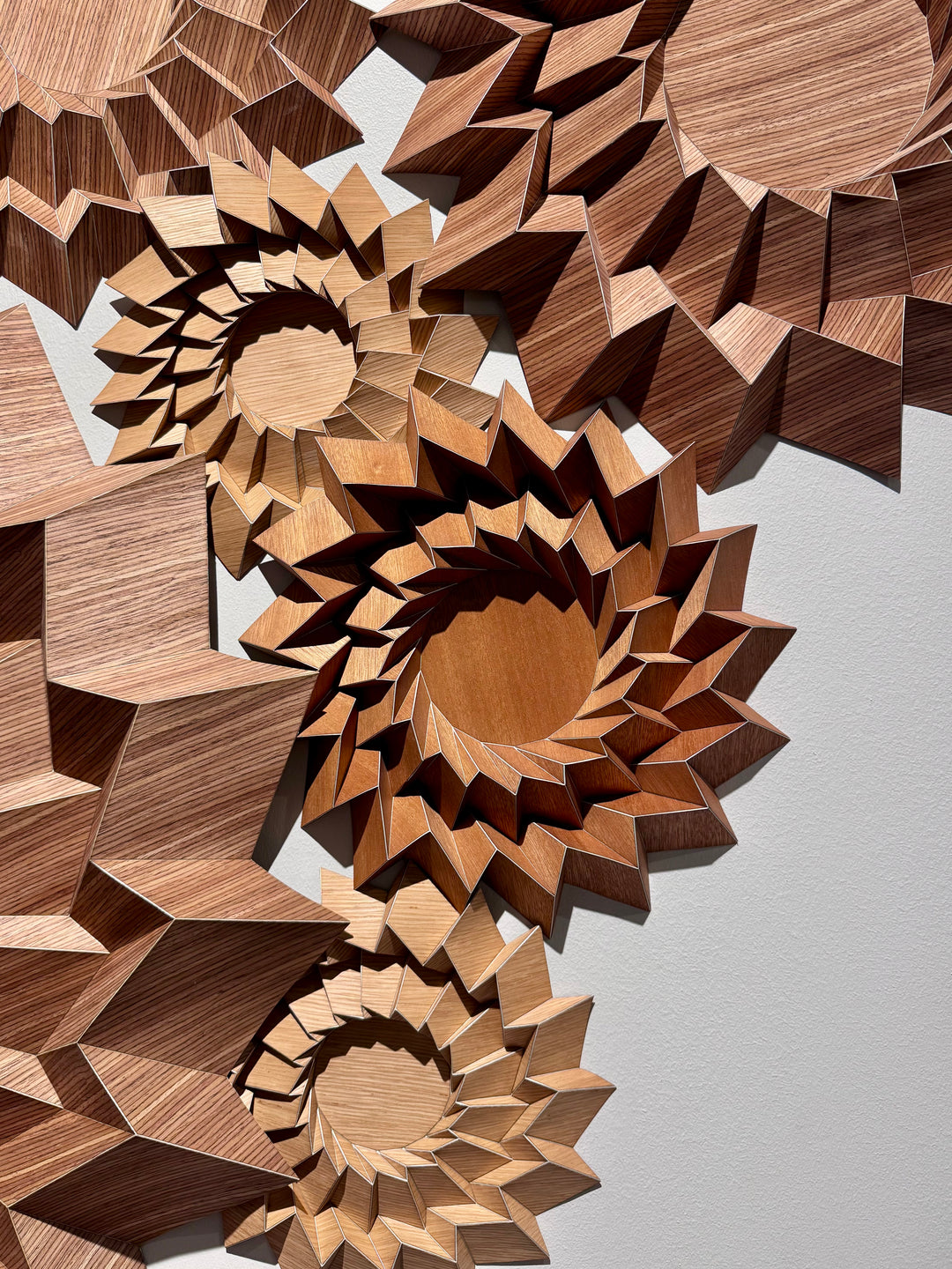 Origami Veneer Wall Arrangement