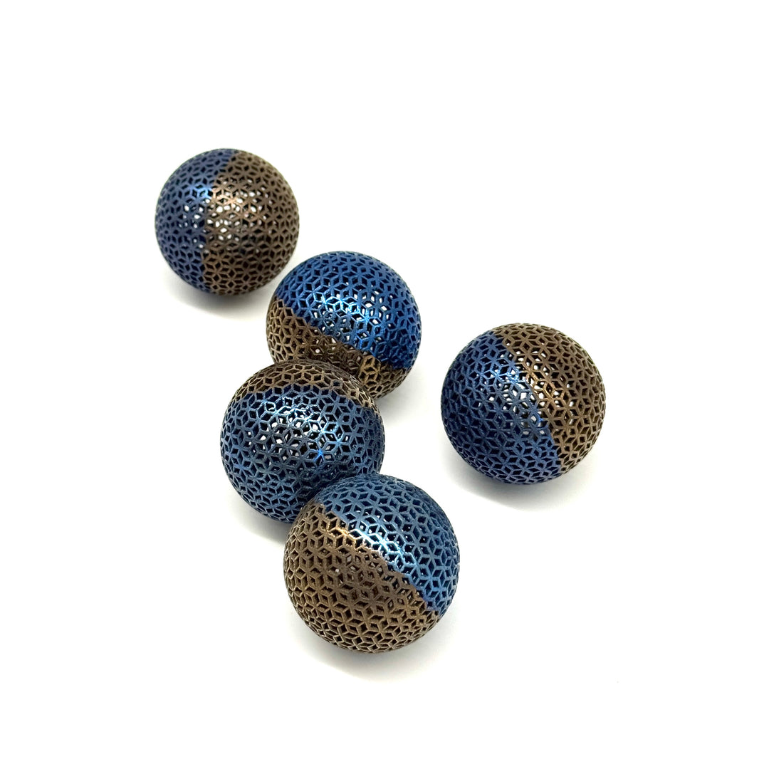 V1.1 Vixiv Invixiball — Titanium Spherical Lattice