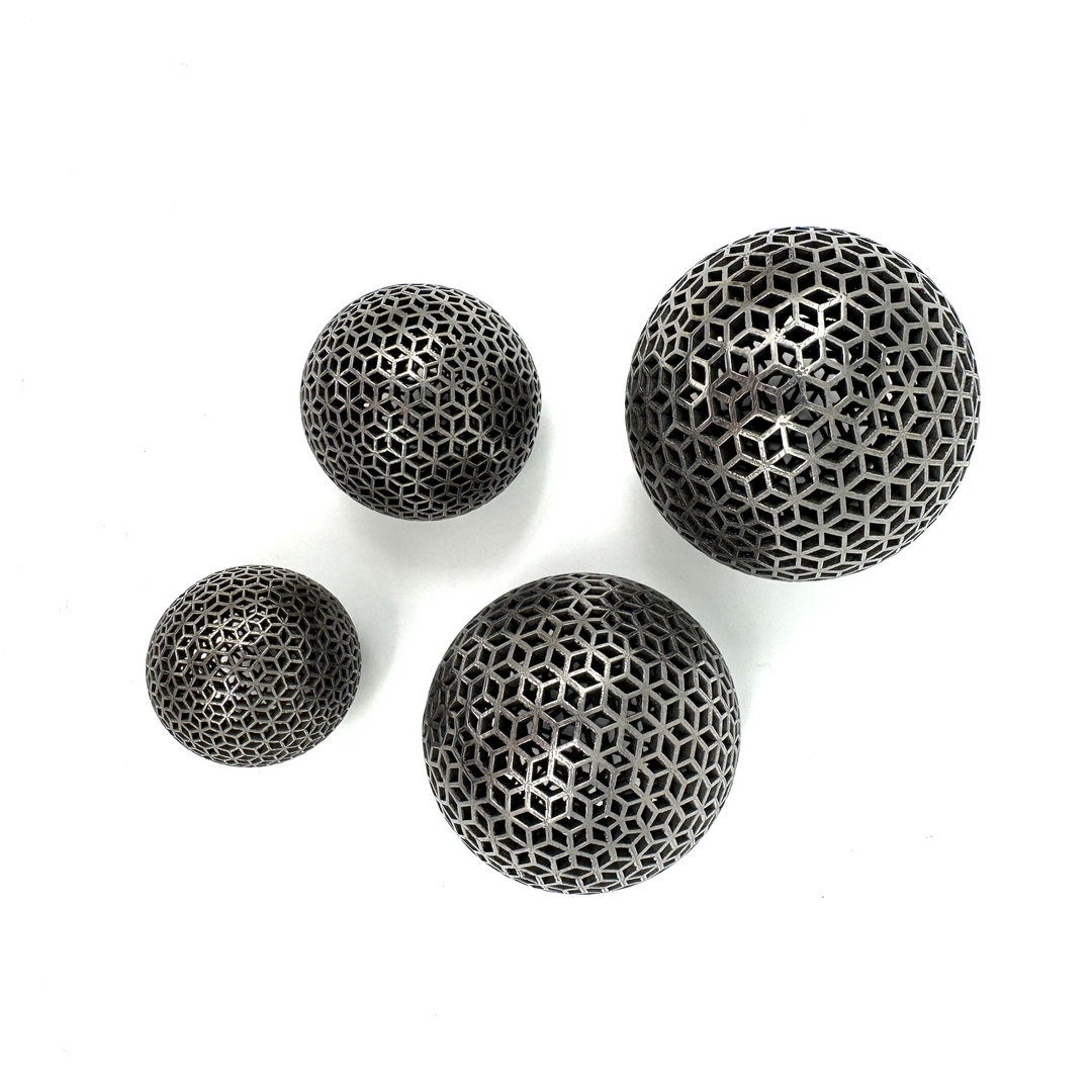 V1.1 Vixiv Invixiball — Titanium Spherical Lattice