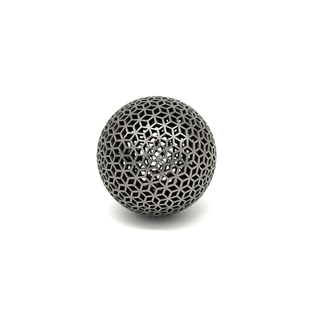 V1.1 Vixiv Invixiball — Titanium Spherical Lattice