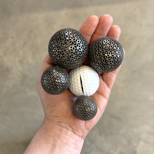 V1.1 Vixiv Invixiball — Titanium Spherical Lattice