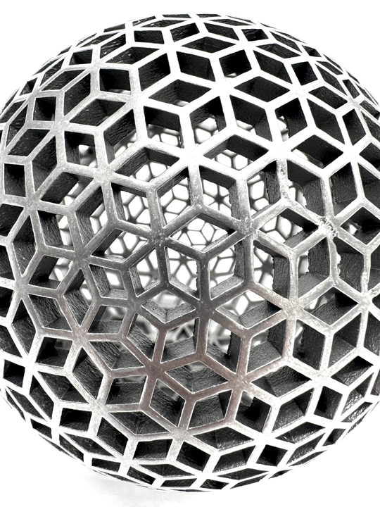V1.1 Vixiv Invixiball — Titanium Spherical Lattice