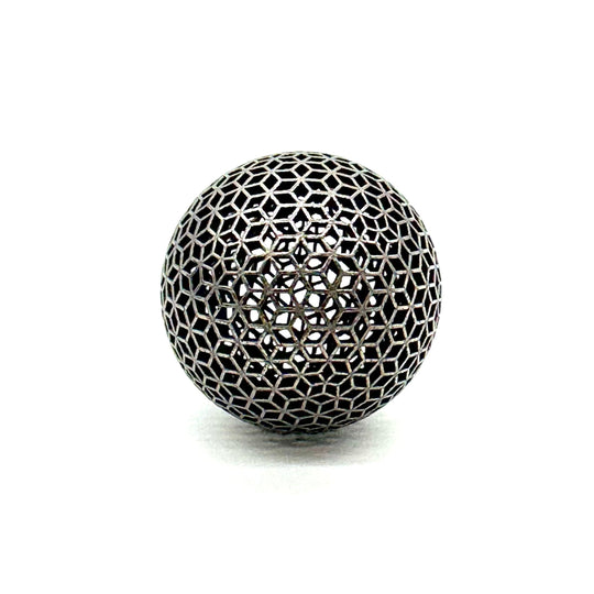 V1 Vixiv Invixiball™ — Titanium Spherical Lattice.
