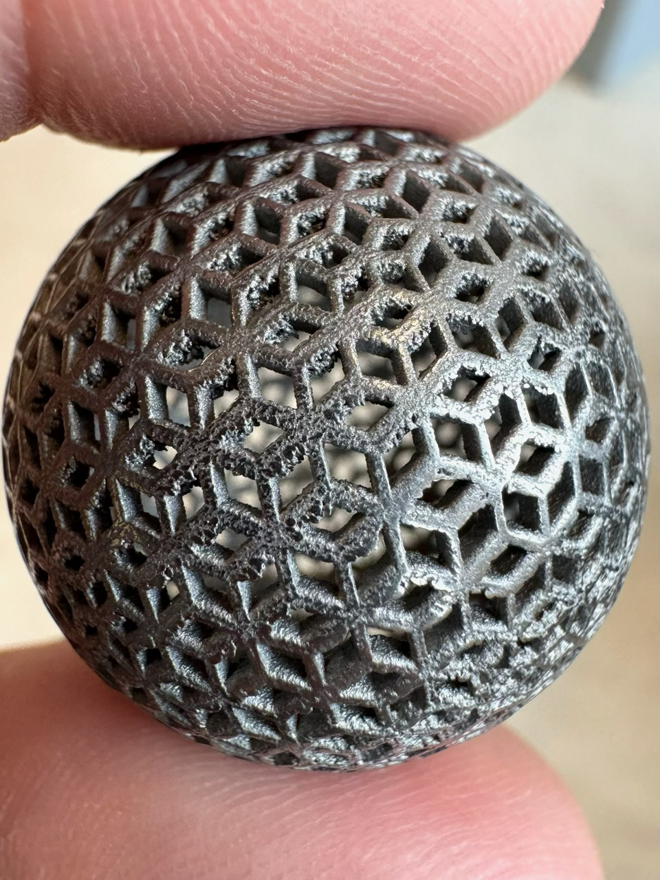 V1.1 Vixiv Invixiball™ — Titanium Spherical Lattice