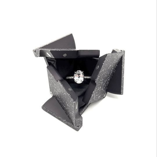 Kinetacube Ring Box - Fifth Limited Edition: Dark Grey and Silver