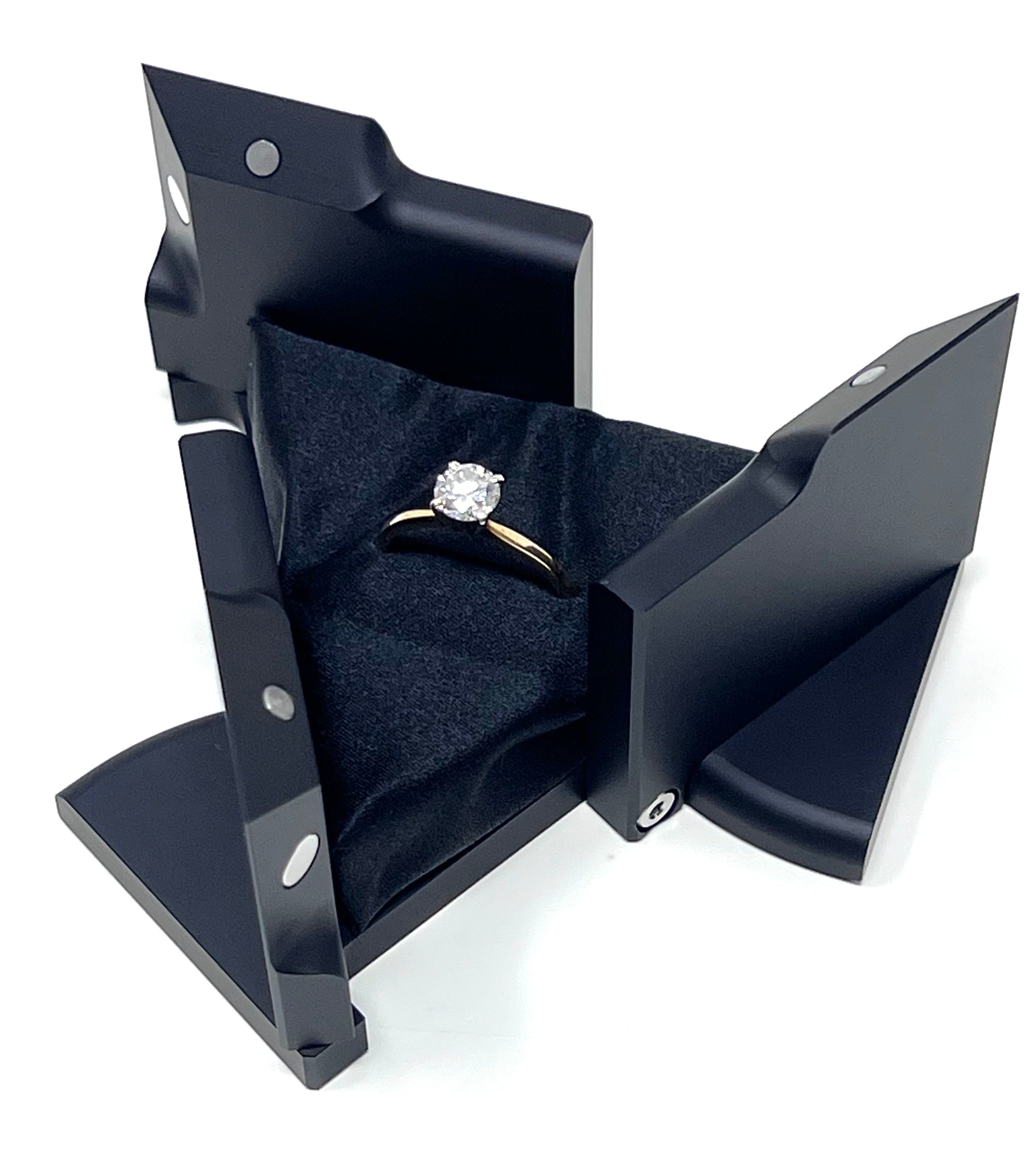 Square Velvet Single Ring Box - Sarah O.