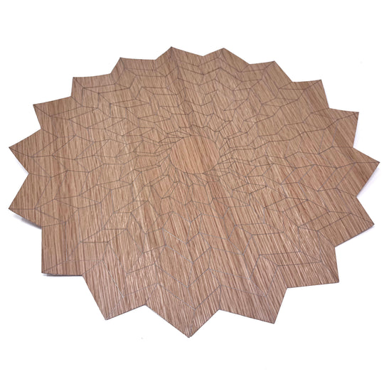 Flatfold Series – Veneer Origami Display Pieces (Customer-Folded)