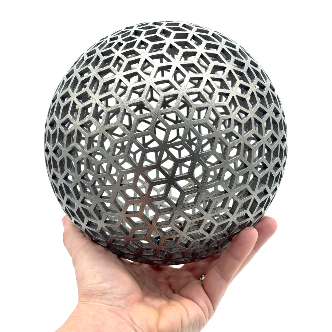 V1.1 Vixiv Invixiball — Titanium Spherical Lattice
