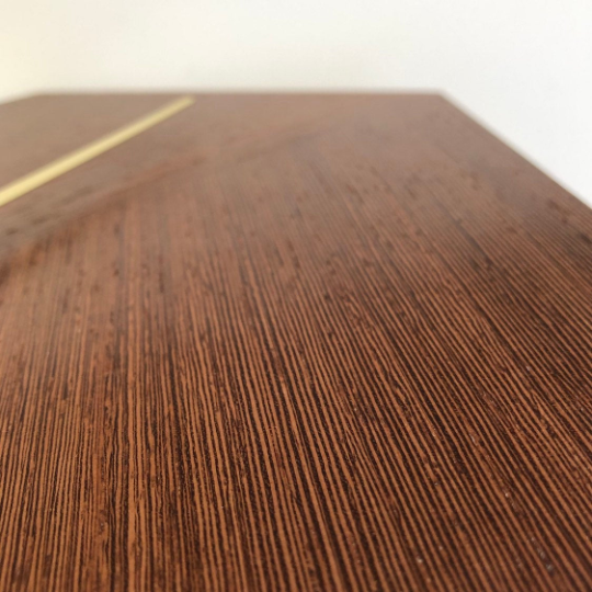 Solid Wenge Analog Iso Clock