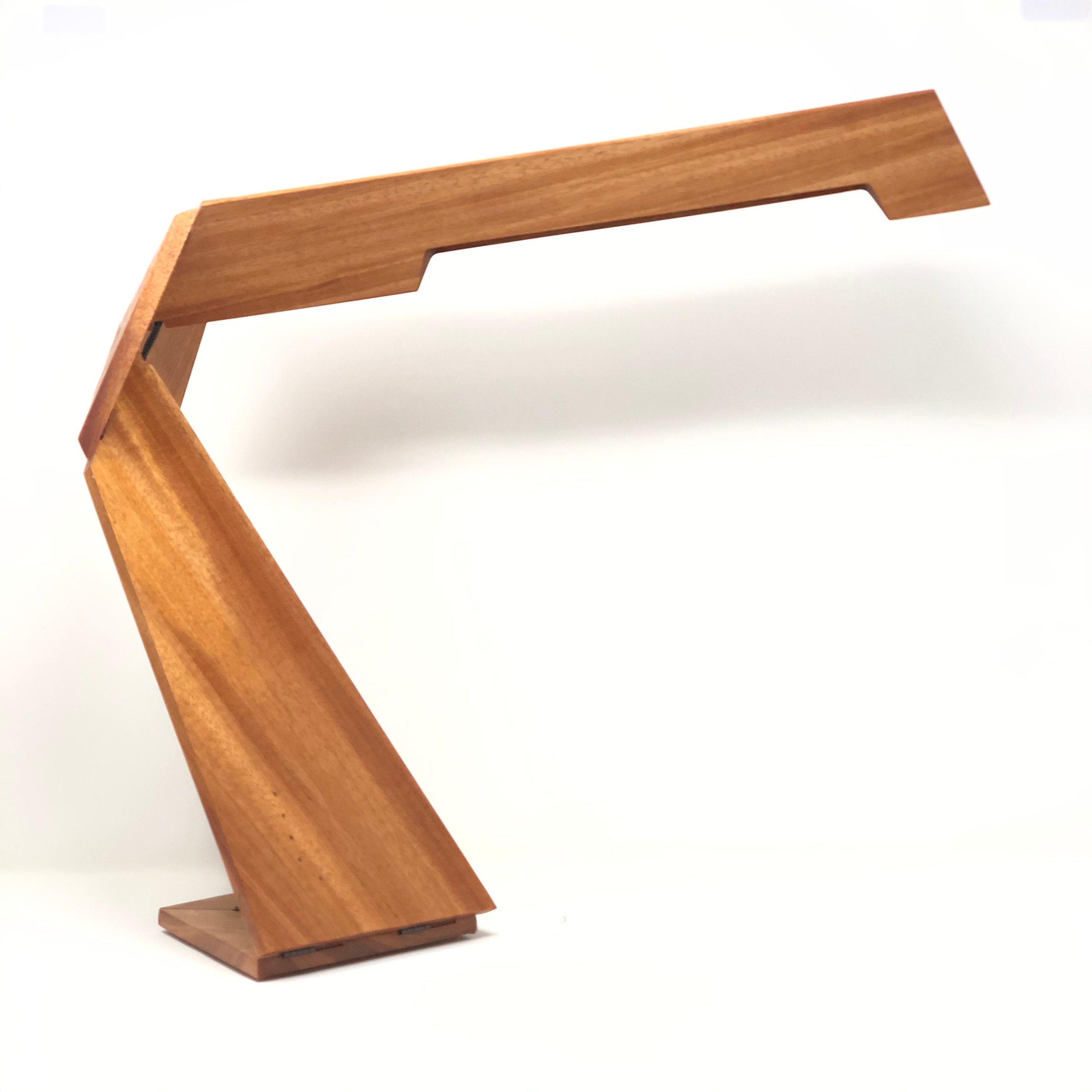 Kinetic Desk Lamp - First Limited Edition - Number 9 of 9 in Solid Sapele