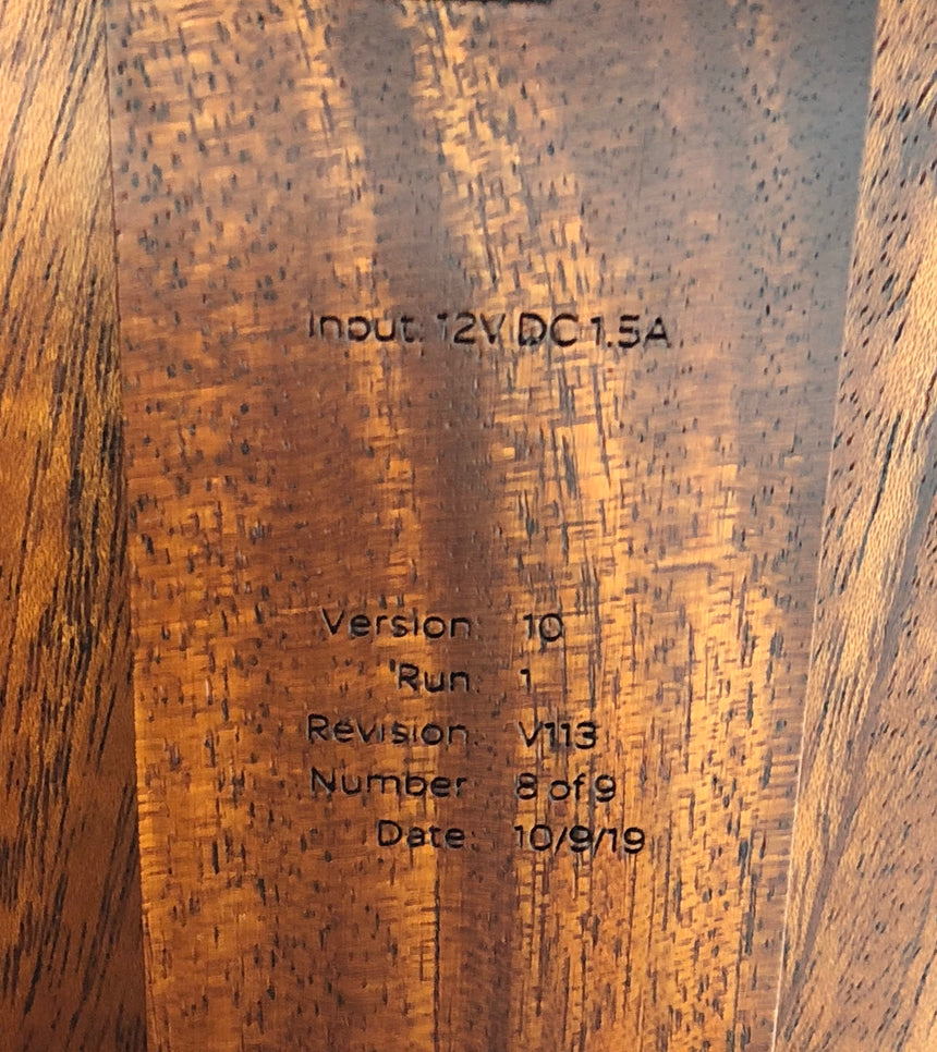 Kinetic Desk Lamp - First Limited Edition - Number 8 of 9 in Solid Sapele